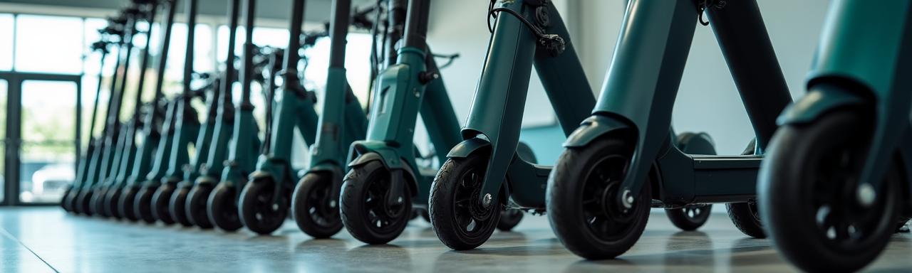 Monopattini elettrici pronti per il noleggio a Roma
